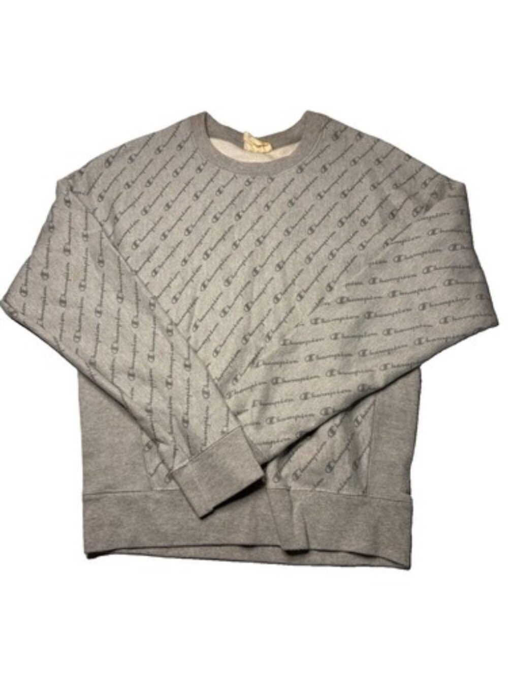 VTG 90s Champion Reverse Weave Sweatshirt Small Gray Logo Spellout Crewneck